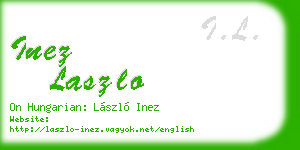 inez laszlo business card