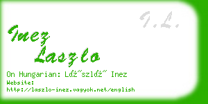 inez laszlo business card